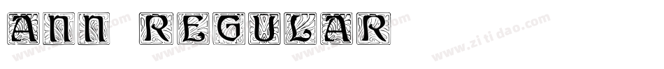 Ann Regular字体转换